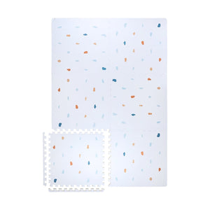 Kind and Me Coloured Terrazzo Set in Powder Blue Playmat- Terrazzo - TE-WH-MU