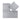 Kind and Me Dreamy White Stars Set in Grey Playmat (Set of 6) - ST-GR-WH