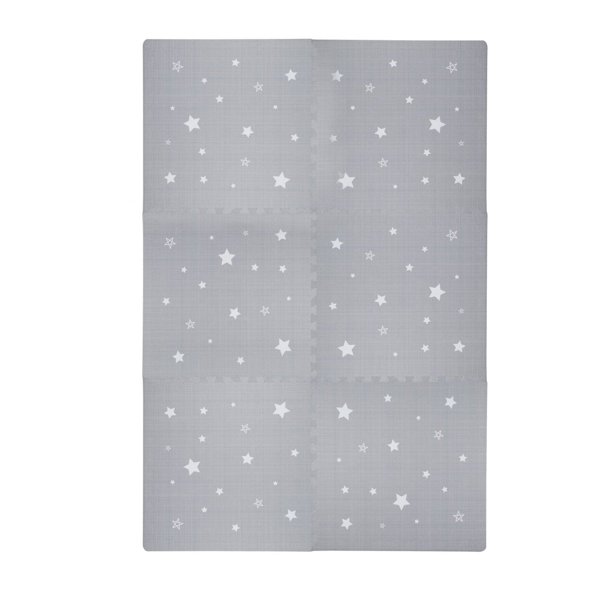 Kind and Me Dreamy White Stars Set in Grey Playmat (Set of 6) - ST-GR-WH