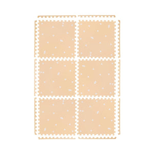 Kind and Me White Triangles Set in Peach Playmat- Triangles - TR-OA-WH