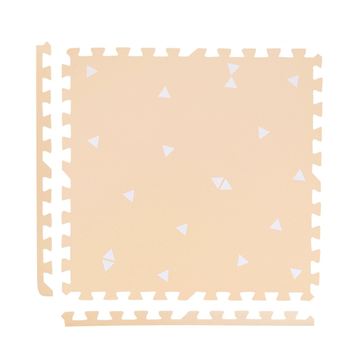 Kind and Me White Triangles Set in Peach Playmat- Triangles - TR-OA-WH
