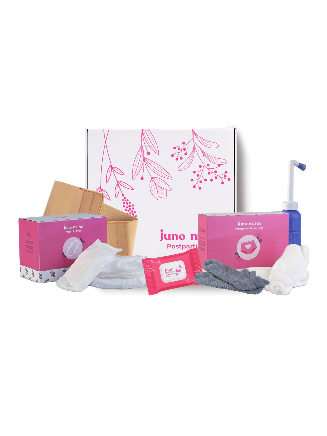 Juno Mom Postpartum Care Kit | Postnatal Kit - 19 Items Pack