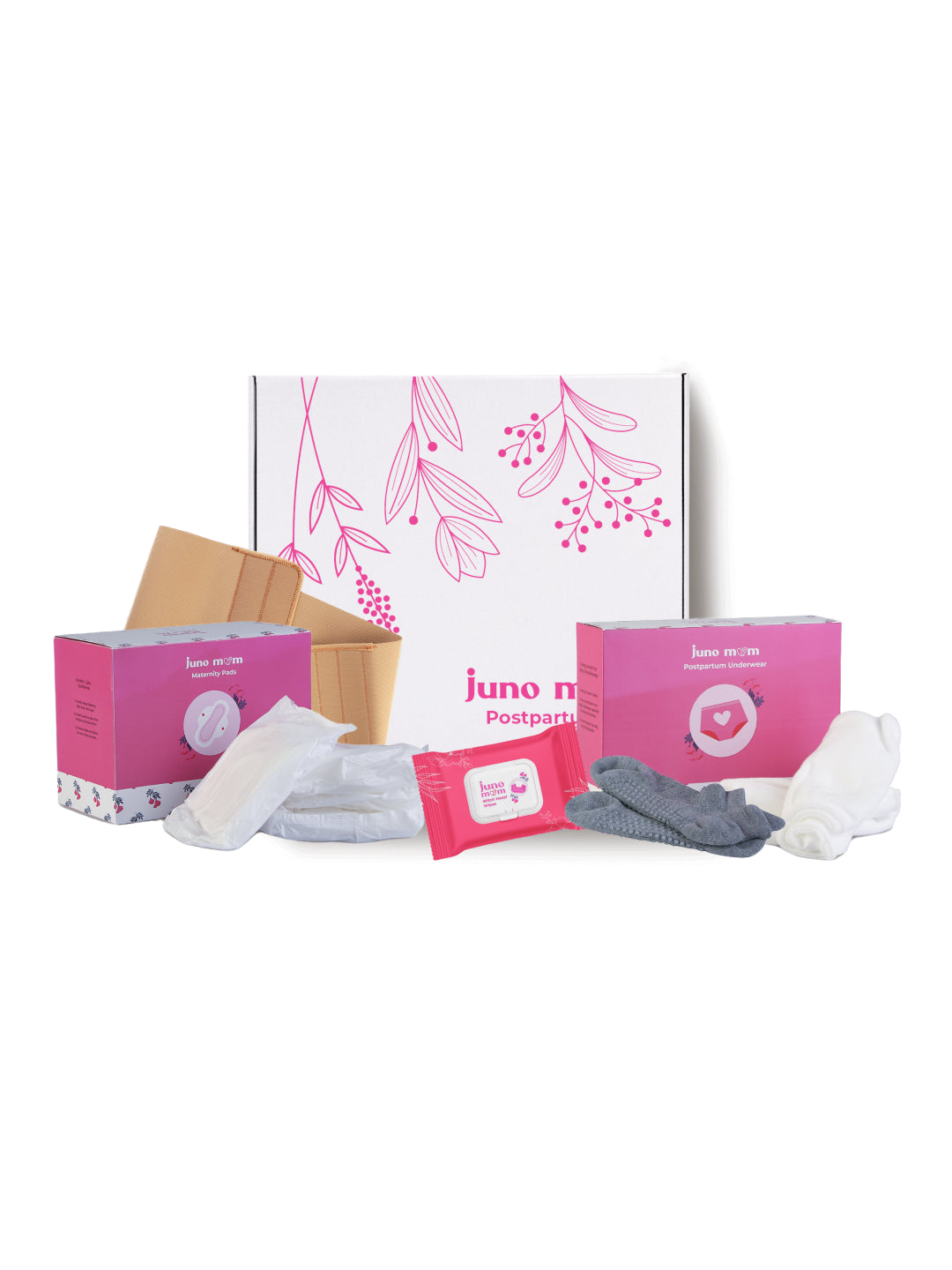 Juno Mom Postpartum Care Kit | Postnatal Kit- 18 Items Pack