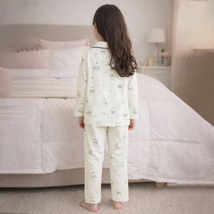 Kittens holding Heart Soft Winter Nightsuit for kids - 4 - 5 Years Nightsuits