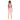 Knee Length Dive Baby Pink Strawberry Printed Kids Swimwear In Upf 50+ Fabric with Free Washbag - 3 - 4 Years Swim