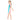 Knee Length Dive Baby Pink Strawberry Printed Kids Swimwear In Upf 50+ Fabric with Free Washbag - 3 - 4 Years Swim