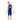 Knee Length Dive Navy Mermaid Color Block Printed Kids Swimwear In Upf 50+ Fabric with Free Washbag - 3 - 4 Years Swim