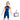 Knee Length Dive Navy & Orange Printed Kids Swimwear In Upf 50+ Fabric with Free Washbag - 3 - 4 Years Swim