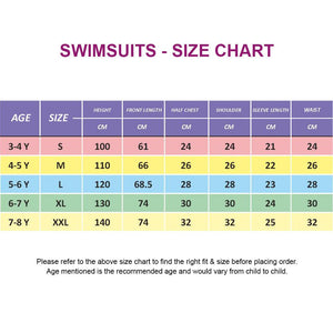 Knee Length Dive Navy Strawberry Printed Kids Swimwear In Upf 50+ Fabric with Free Washbag - 3 - 4 Years Swim