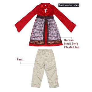 Korean War Princess costume,Kids Halloween Costume Fancy Dress Up - 4 - 6 Years Halloween