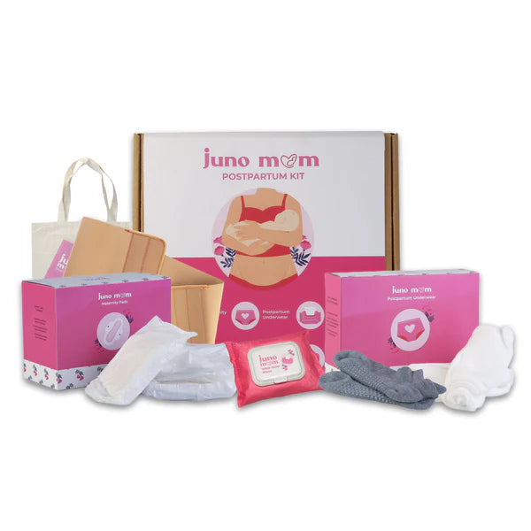 Juno Mom Postpartum Care Kit | Postnatal Kit- 18 Items Pack