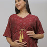 Laal Ishq Maternity and Nursing Kaftan Dress - MEW-SK-MRMS-S
