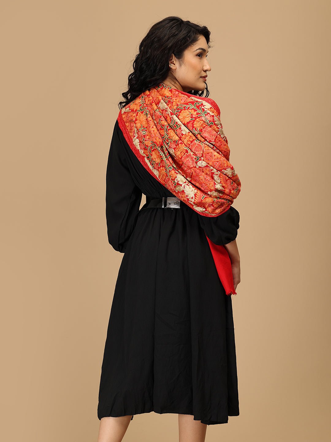 Laal Libaas Embroidered Woolen Stoles - Onesize Winter Stoles