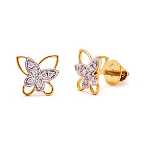 LadyBug Flutterfly Earrings - 14 K Kids Jewellery