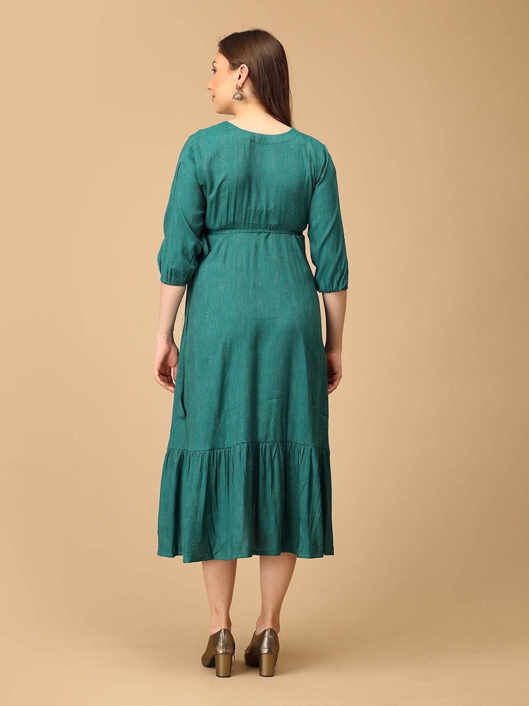 Lagoon Swing Maternity Wrap Dress - DRS - SK - LGNSW - S