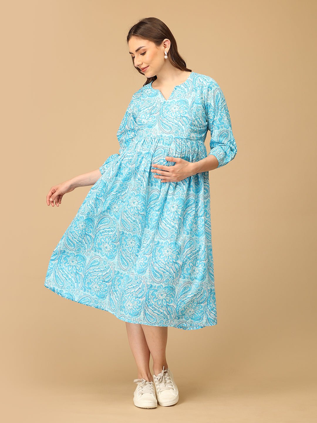 Lagoon Tales Maternity and Nursing Dress - DRS - SK - LGNTL - S