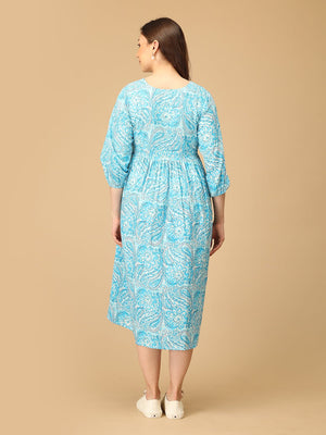 Lagoon Tales Maternity and Nursing Dress - DRS - SK - LGNTL - S