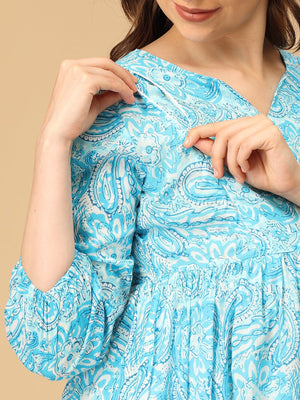 Lagoon Tales Maternity and Nursing Dress - DRS - SK - LGNTL - S