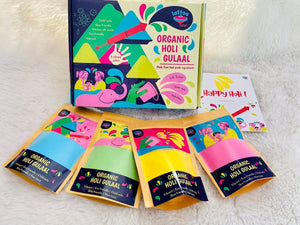 Premium Organic Holi Gulaal 80g x 4 Colors - NATURAL_HOLI_COLOR