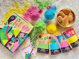 Premium Organic Holi Gulaal 80g x 4 Colors - NATURAL_HOLI_COLOR