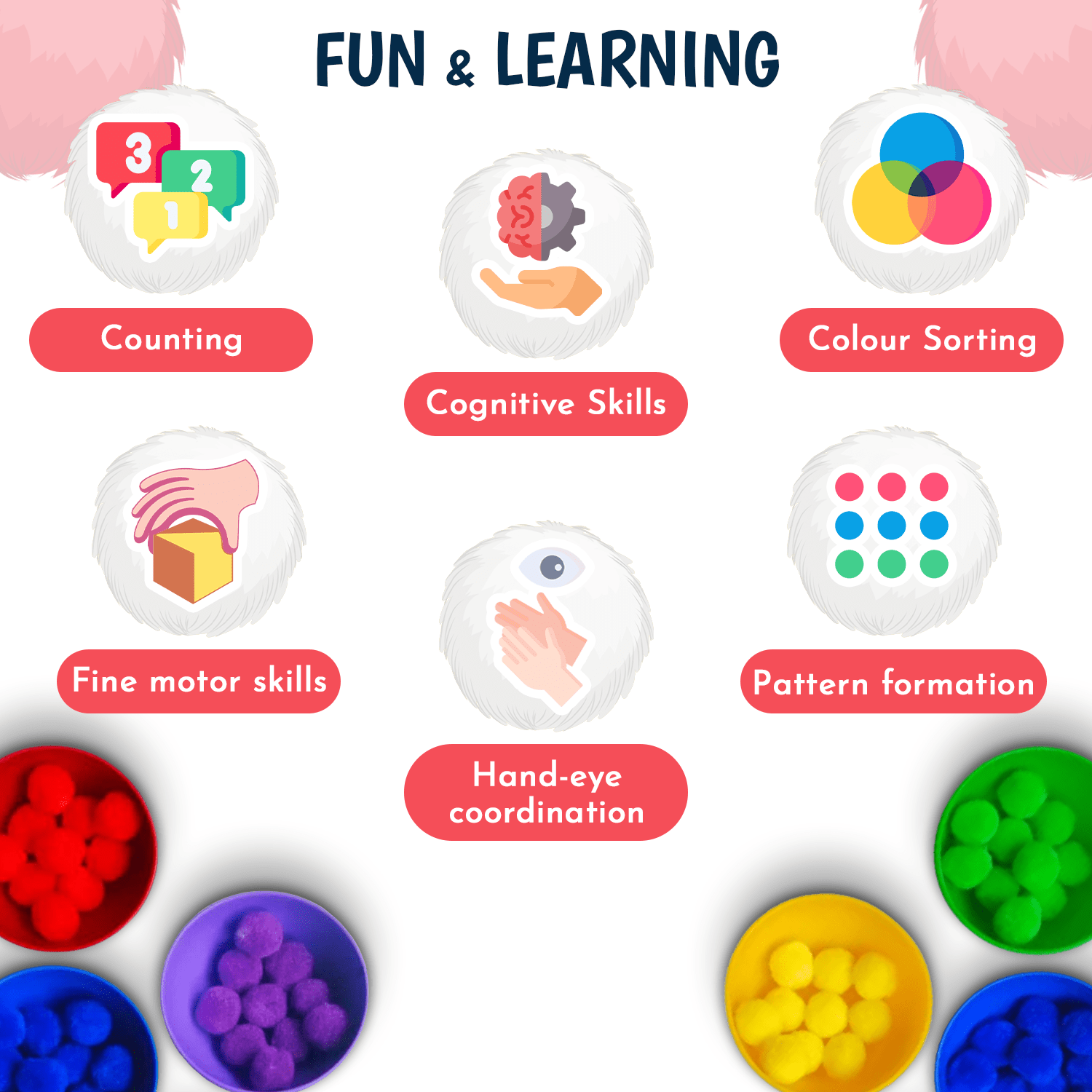 Lattooland Rainbow Sorting Activity Set - Activity Toys