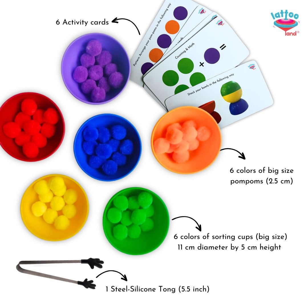 Lattooland Rainbow Sorting Activity Set - Activity Toys