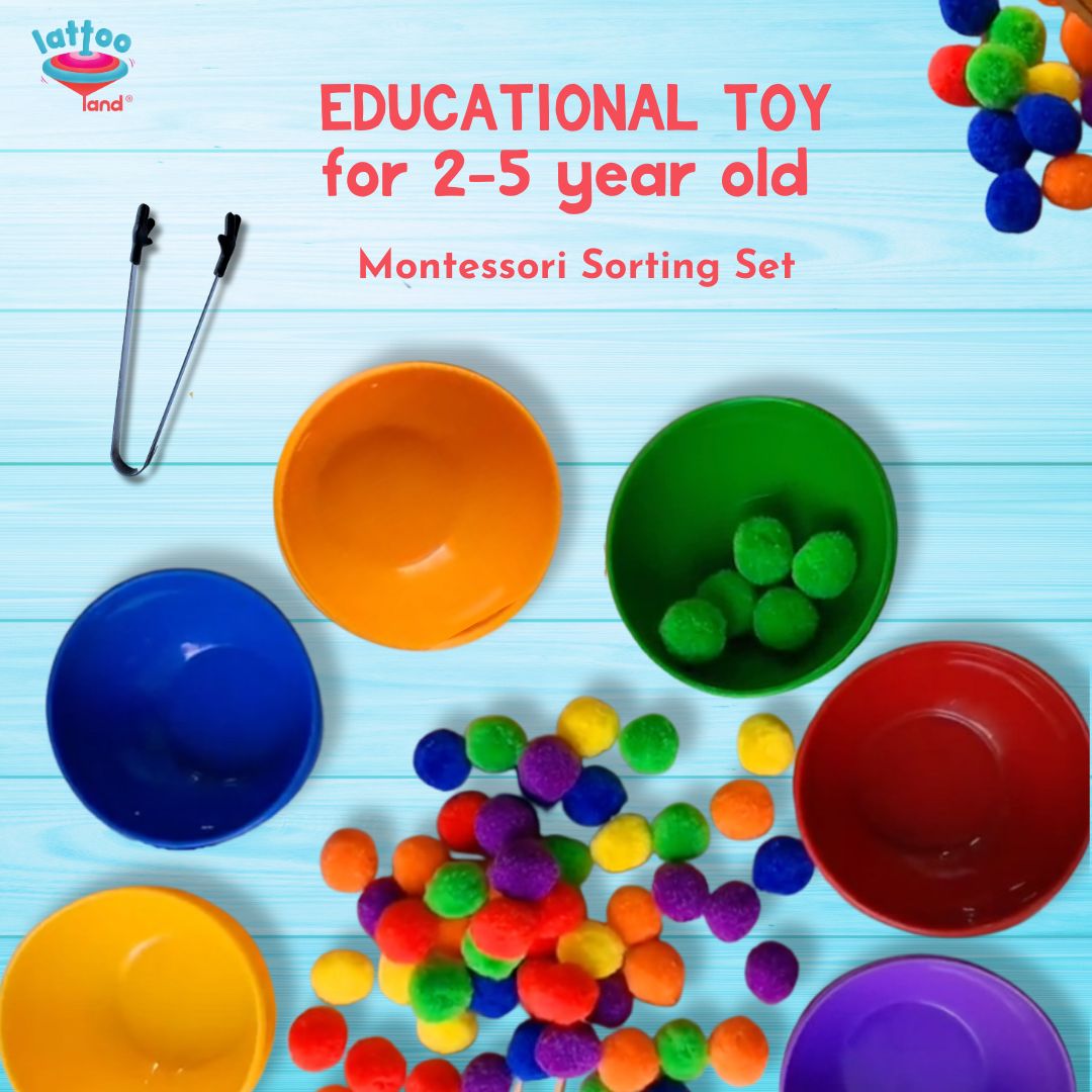 Lattooland Rainbow Sorting Activity Set - Activity Toys