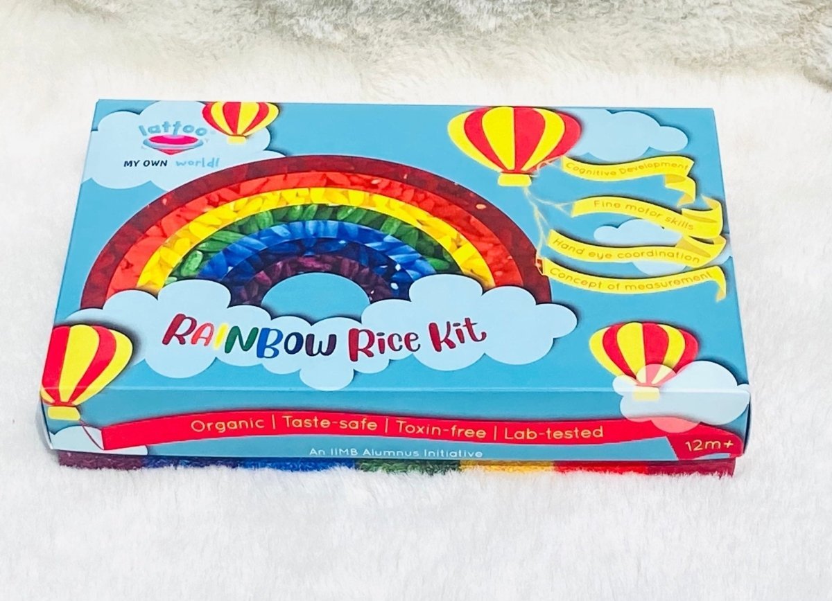 LattooLand Sensory Rainbow Rice Kit - Multicolour - Rainbow_rice_kt