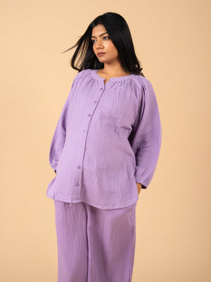 Lav-ish Dreams Maternity and Nursing Nightwear Set - Lavender Maternity Nightwear Set