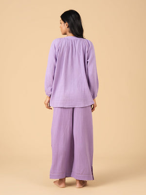 Lav-ish Dreams Maternity and Nursing Nightwear Set - Lavender Maternity Nightwear Set