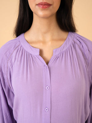 Laven-Dare to Dream Maternity and Nursing Nightwear Set - Lavender Maternity Nightwear Set