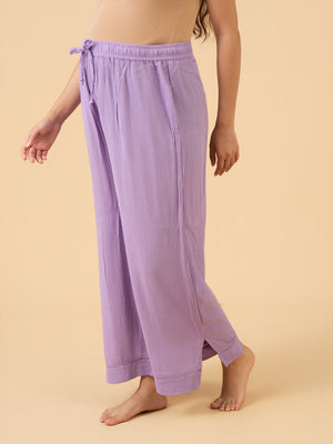 Laven-Dare to Dream Maternity and Nursing Nightwear Set - Lavender Maternity Nightwear Set