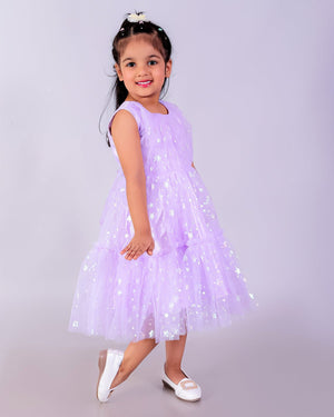 Lavender Mist Girls Tulle Dress