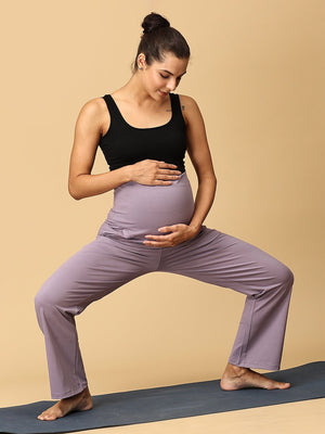 Lavender Tranquility Maternity Yoga Trackpants - PYJ - AN - LVTNQ - S