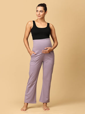Lavender Tranquility Maternity Yoga Trackpants - PYJ - AN - LVTNQ - S