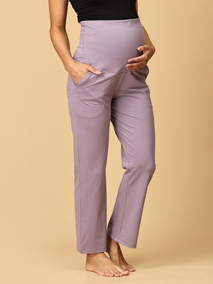Lavender Tranquility Maternity Yoga Trackpants - PYJ - AN - LVTNQ - S