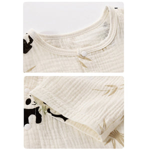 Lazy Panda, Organic Crushed soft Muslin Cotton Kids Nightsuit - 4 - 5 Years Nightsuits
