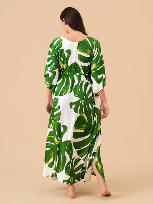 Leaf It To Me Maternity and Nursing Kaftan Nighty - S Maternity Nightwear