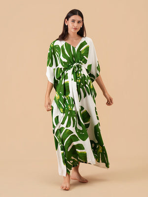 Leaf It To Me Maternity and Nursing Kaftan Nighty - S Maternity Nightwear