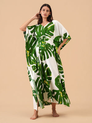 Leaf It To Me Maternity and Nursing Kaftan Nighty - S Maternity Nightwear