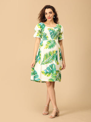 Leaf Me Be Maternity Dress - DRS - SD - LFMB - S