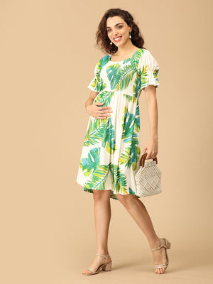 Leaf Me Be Maternity Dress - DRS - SD - LFMB - S