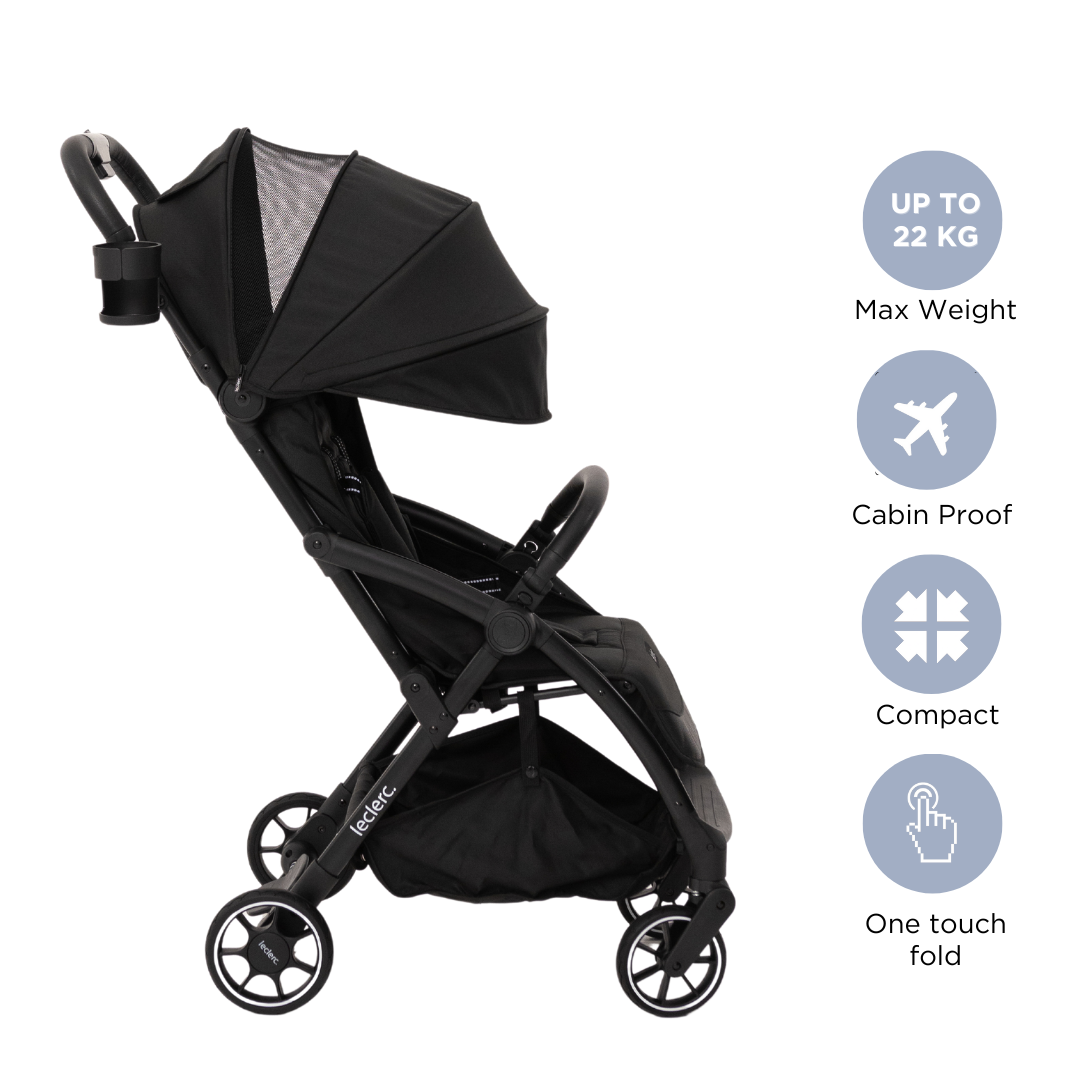Leclerc Baby Magicfold Plus Stroller Black