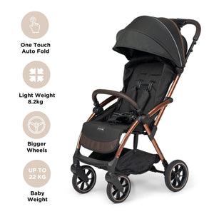 Leclerc Baby Influencer XL Stroller Black Brown - LEC10011
