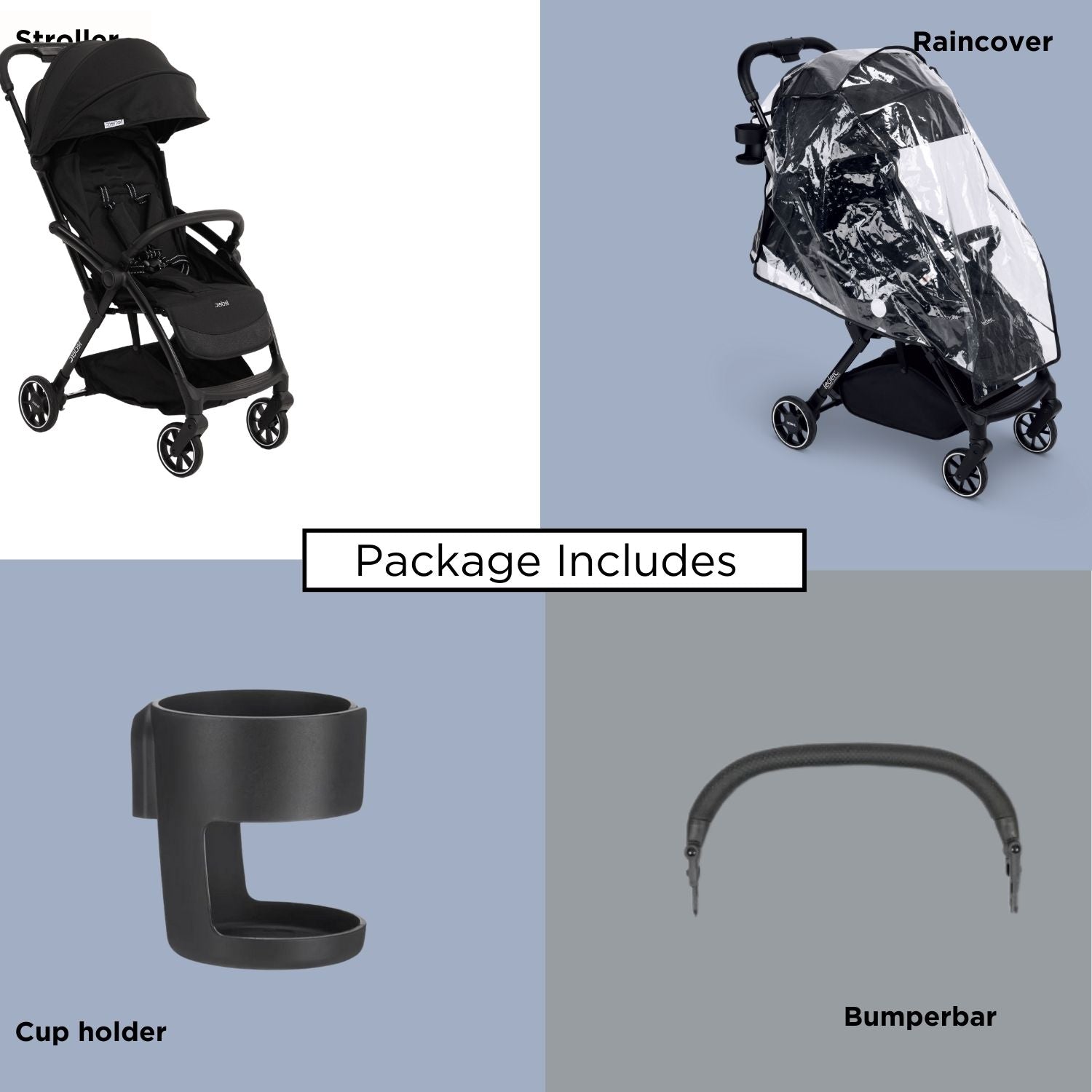 Leclerc Baby Magicfold Plus Stroller Black - LEC25970