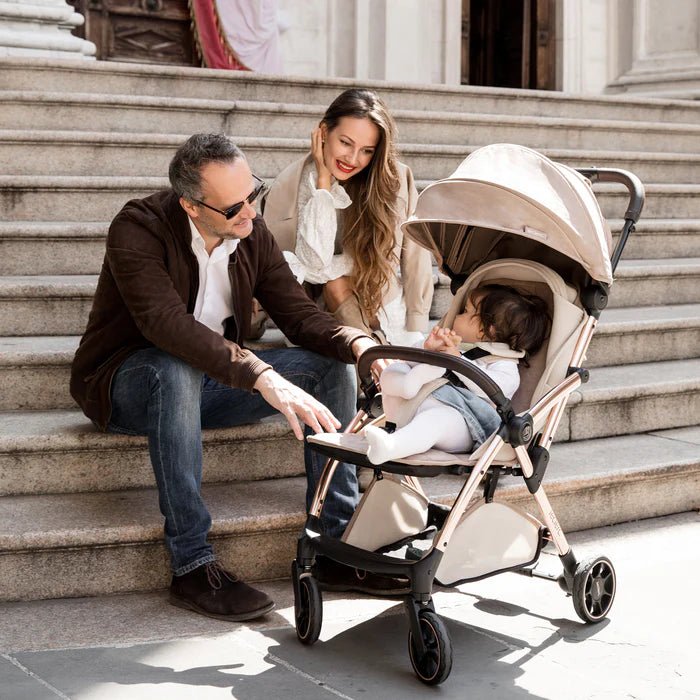 Leclercbaby Bundle Deal Hexagon Carbon Black (Stroller + Diaper Bag) - BUNHEX030