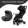 Leclercbaby Bundle Influencer Air Piano Black (Stroller + Bassinet) - BUNAR010