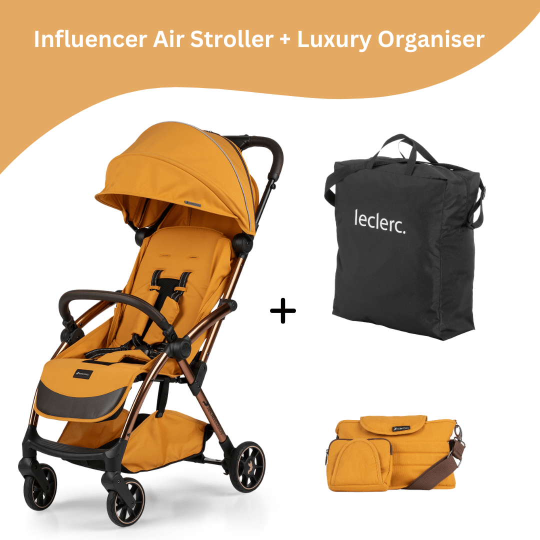 Leclercbaby Combo Influencer Air Golden Mustard (Stroller + Luxury Organiser) - BUNAR050