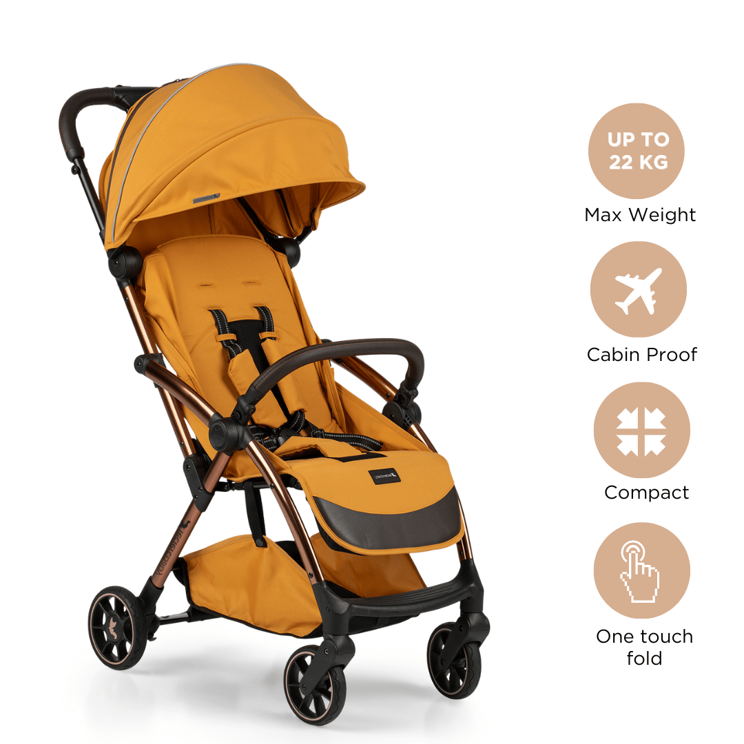 Leclercbaby Combo Influencer Air Golden Mustard (Stroller + Luxury Organiser) - BUNAR050