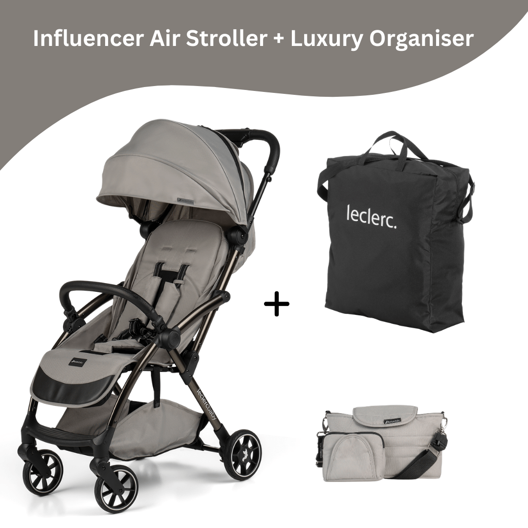 Leclercbaby Combo Influencer Air Violet Grey (Stroller + Luxury Organiser) - BUNAR030